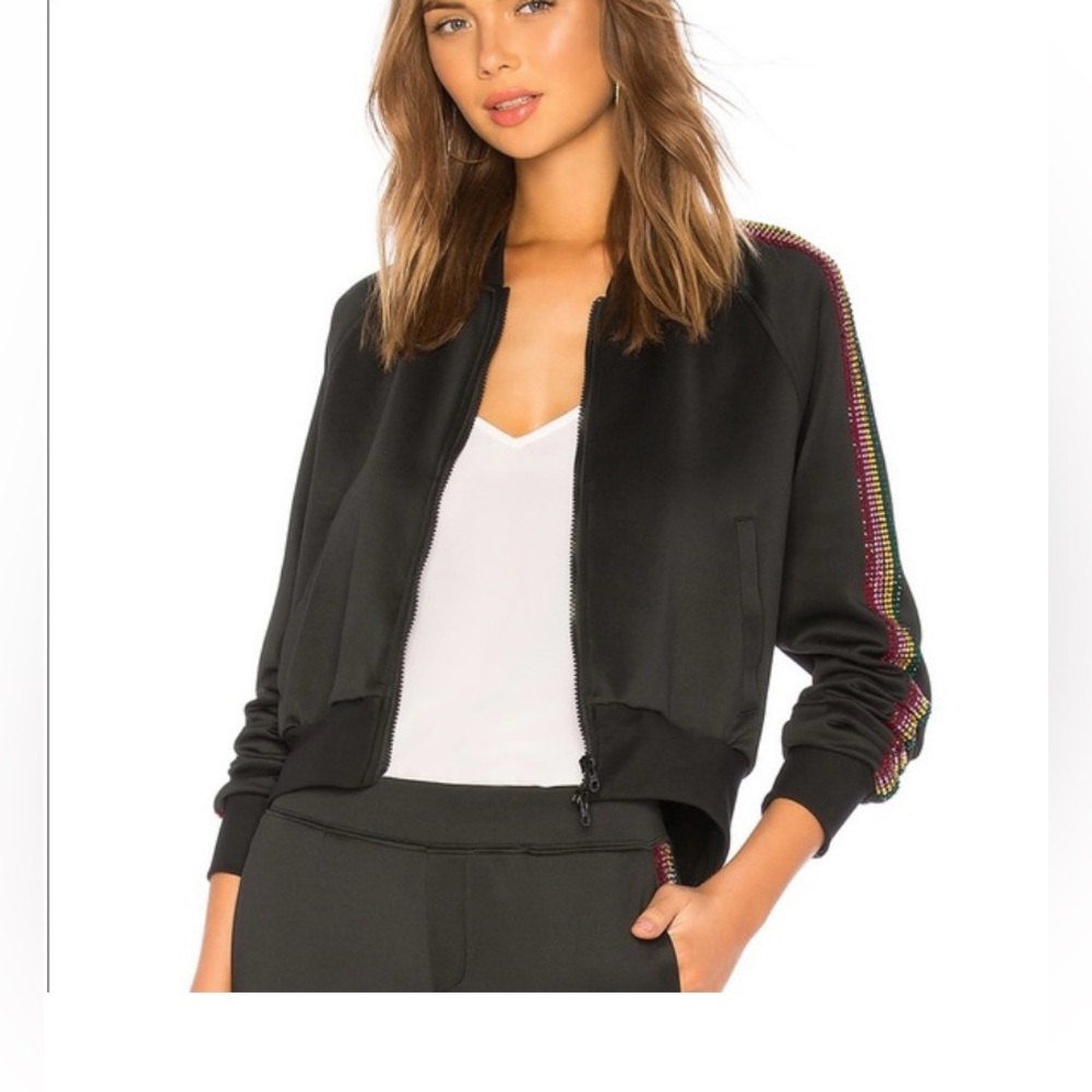 Pam & Gela black rainbow Bomber